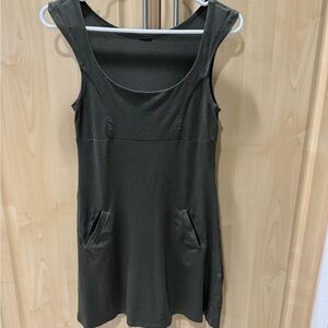 Fighting Eel Sample Dress in Olive Green XS